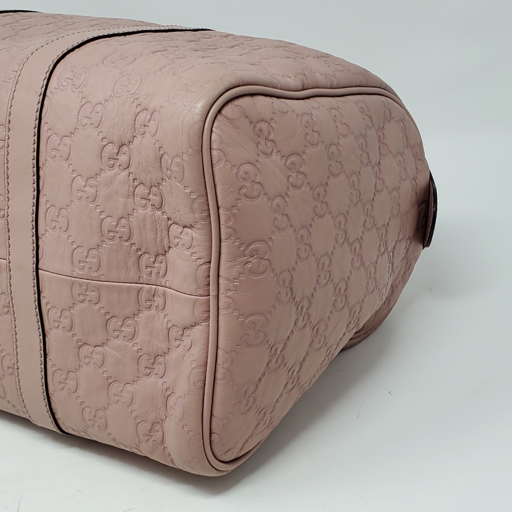 100% Auth Gucci Boston Light Pink Leather Bag - Picture 10 of 16